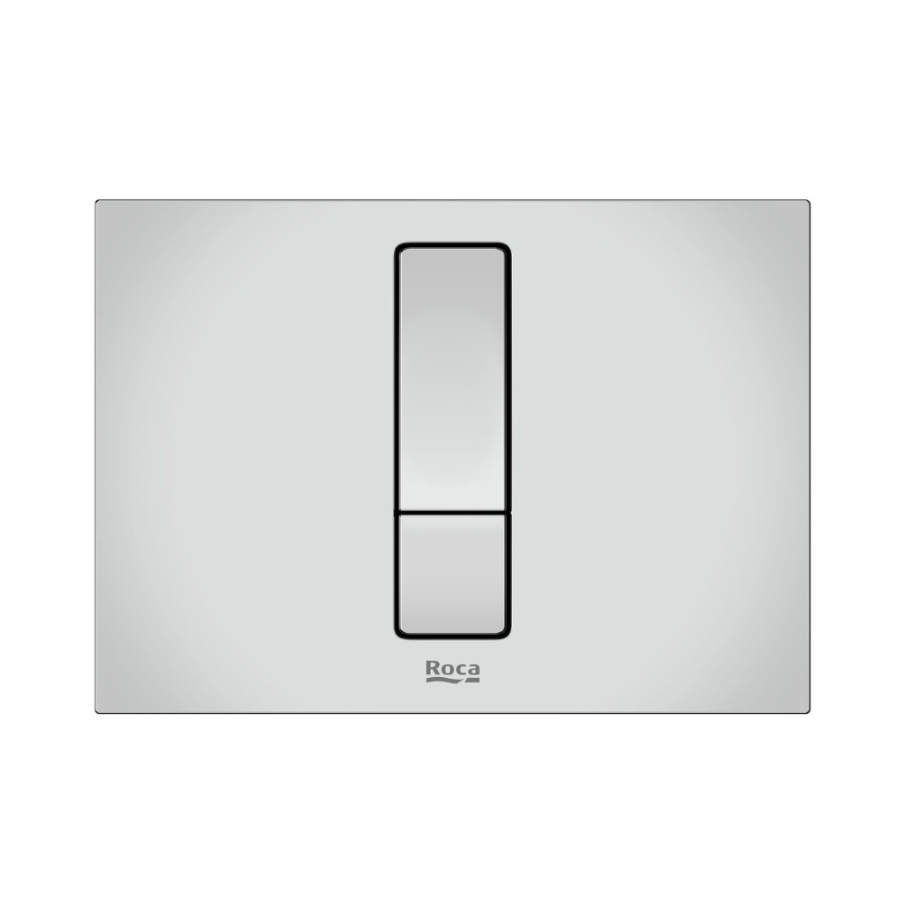 Cut out image of the Roca Duplo S PS4 Chrome Dual Flush Plate